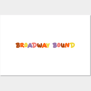 Broadway bound pastel fall design Posters and Art